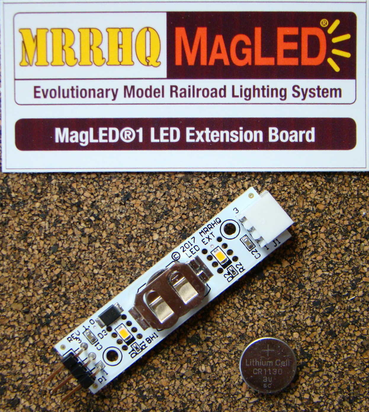 MRRHQ MagLED® MLX1 Evolutionary Model Railroad Lighting System LED Extension Board