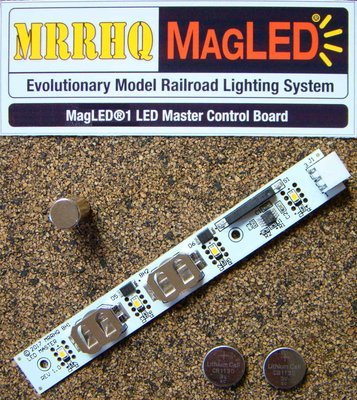 MRRHQ MagLED® MLM1 Evolutionary Model Railroad Lighting System LED Master Control Board w/Magnet