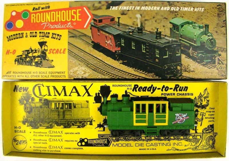Roundhouse 2789 Moose Jaws Lumber Climax Locomotive Kit w/Universal Drive Fix HO Scale