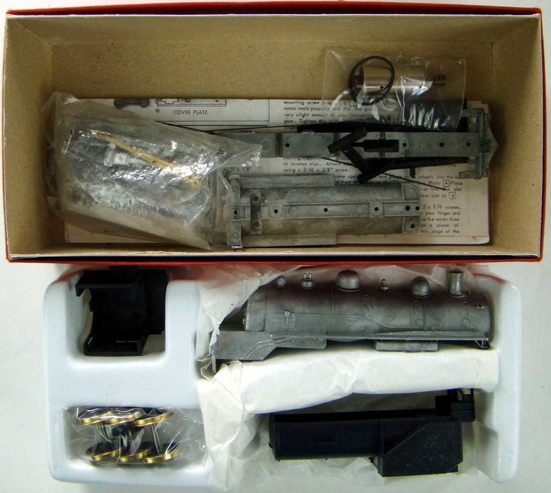 Roundhouse 455 Undecorated 4-6-0 &quot;Ten Wheeler&quot; Kit w/Can Motor HO Scale