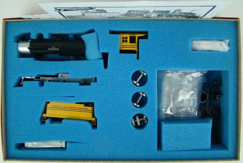 Roundhouse 511 D&amp;RGW 2-6-0 (Early) Mogul Locomotive Kit w/Flywheel Motor HO Scale