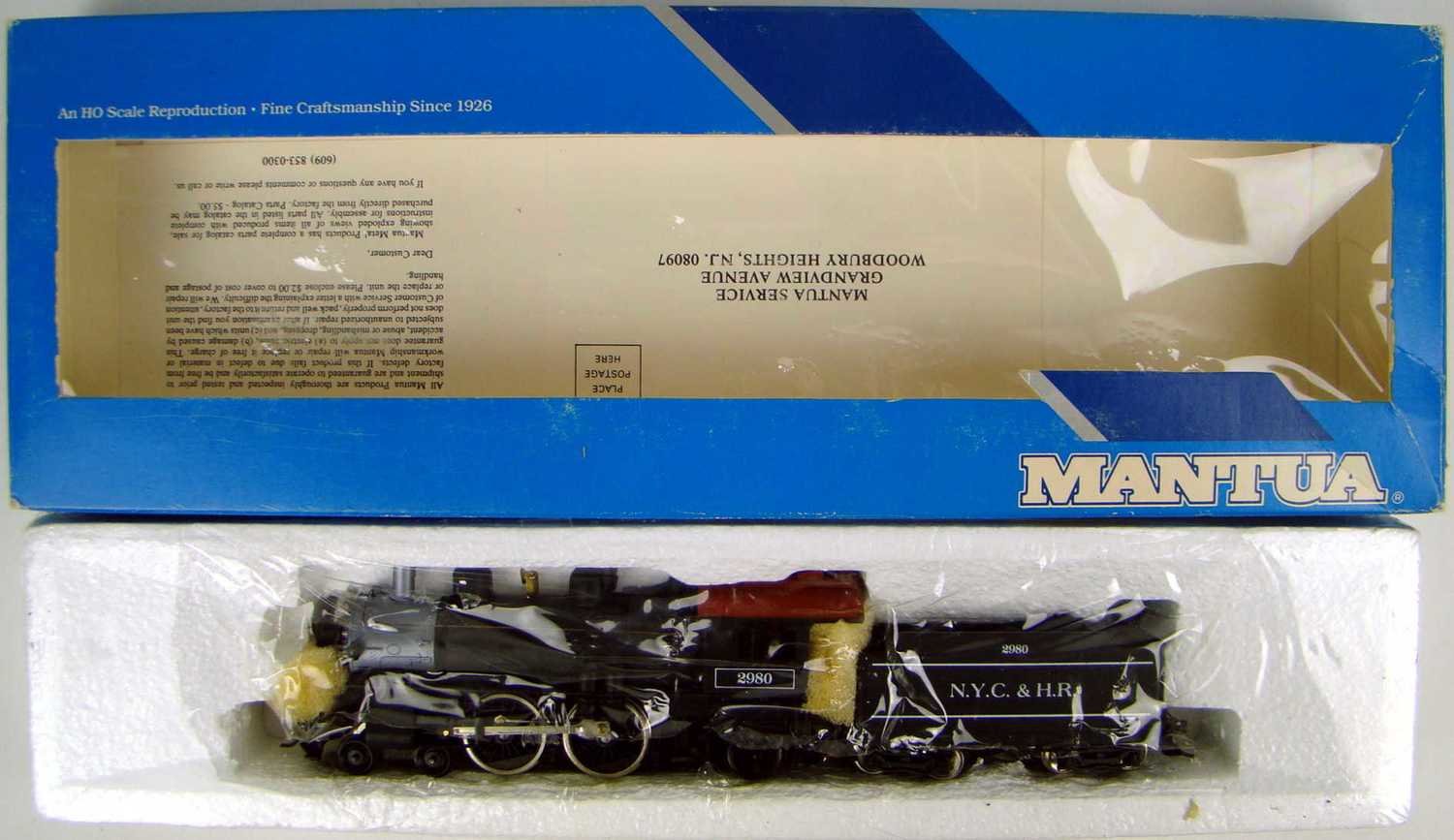 Mantua 336-022 NYC&amp;HR 4-4-2 Atlantic Locomotive HO Scale
