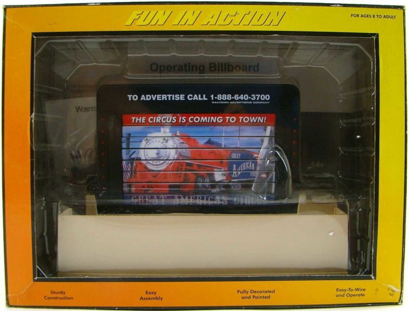 MTH 30-9131 Operating Circus Billboard O Scale