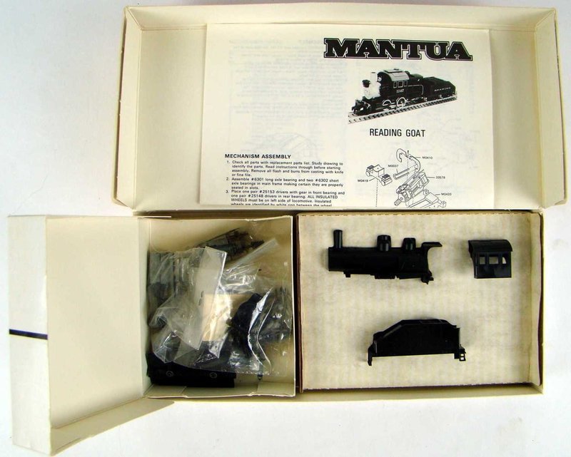 Mantua 535 Reading 0-4-0 Goat Camelback Kit HO Scale