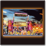 O, HO and N Scale Model Circus and Carnival Thrill Rides