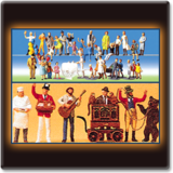 O, HO and N Scale Model Figures