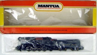 Mantua 322-80 Canadian Pacific 2-8-2 Camelback Locomotive HO Scale