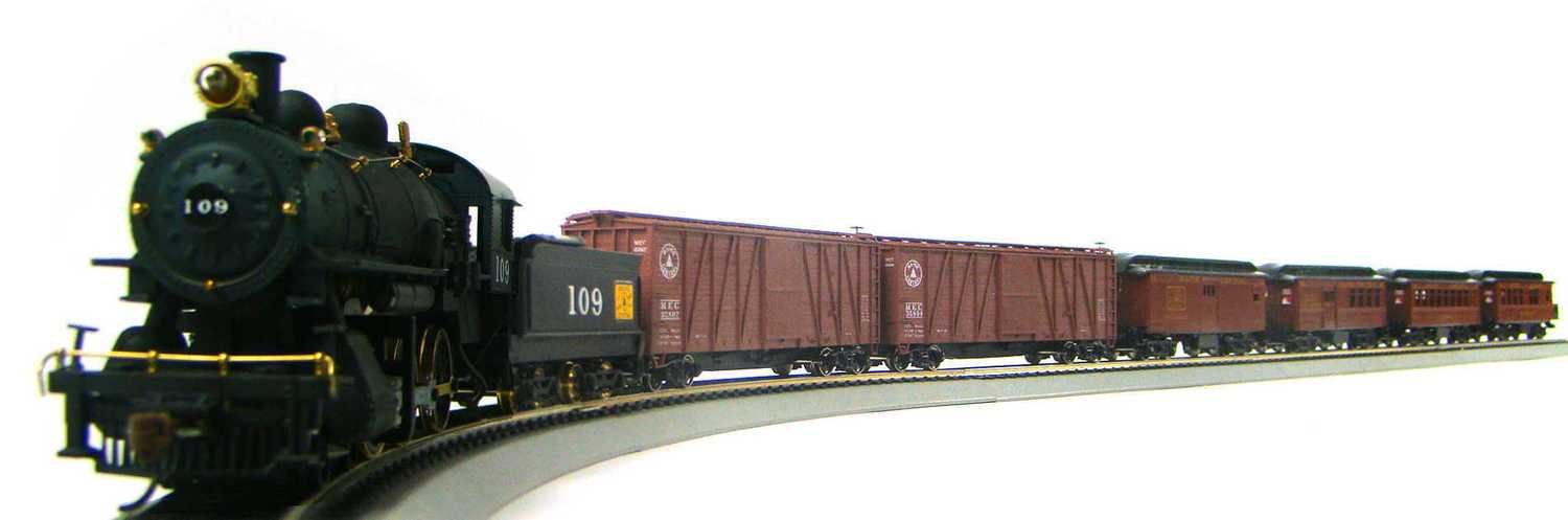 MRRHQ 1920s Maine Central Mixed Freight &amp; Passenger Set w/Custom Replica G Class 4-6-0 #109 HO Scale