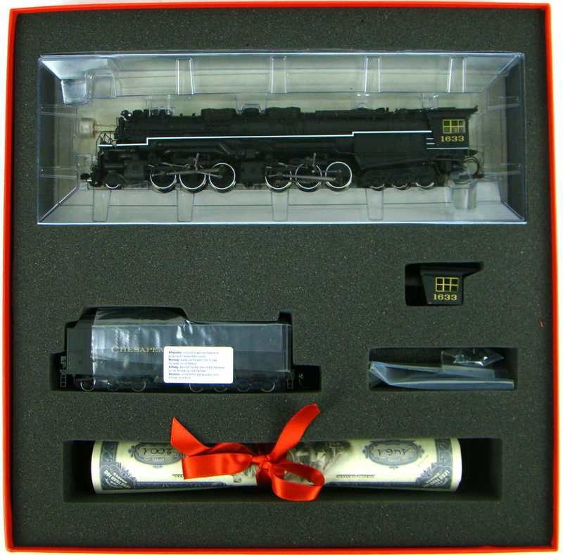 ​Rivarossi 5454 C&amp;O Class H-8 2-6-6-6 Allegheny Locomotive HO Scale