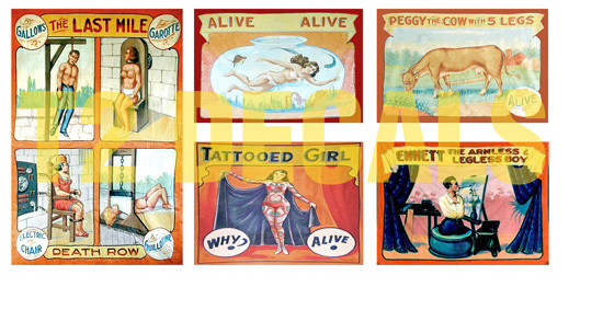 MRCHQ Custom Circus Sideshow Decal Sheet #16