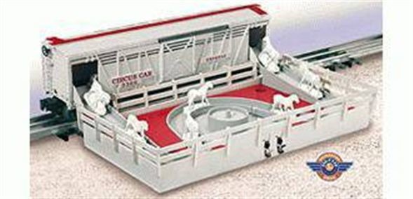 Lionel 6-36703 Animated #3366 Circus Horse Car and Corral O Scale