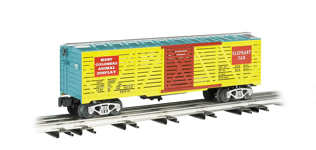 Williams by Bachmann O Scale 47411 RBB&amp;B 40&#39; Elephant Stock Car&amp;B 40&#39; Elephant Stock Car