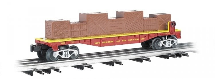Williams by Bachmann O Scale 47556 RBB&amp;B 40&#39; Flat Car w/Load #119
