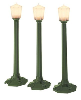 Lionel 6-29247 Classic Green Street Lamp 3-Pack O Scale