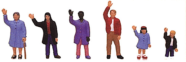 Model Power 6182 O Scale People Waving Figure Set