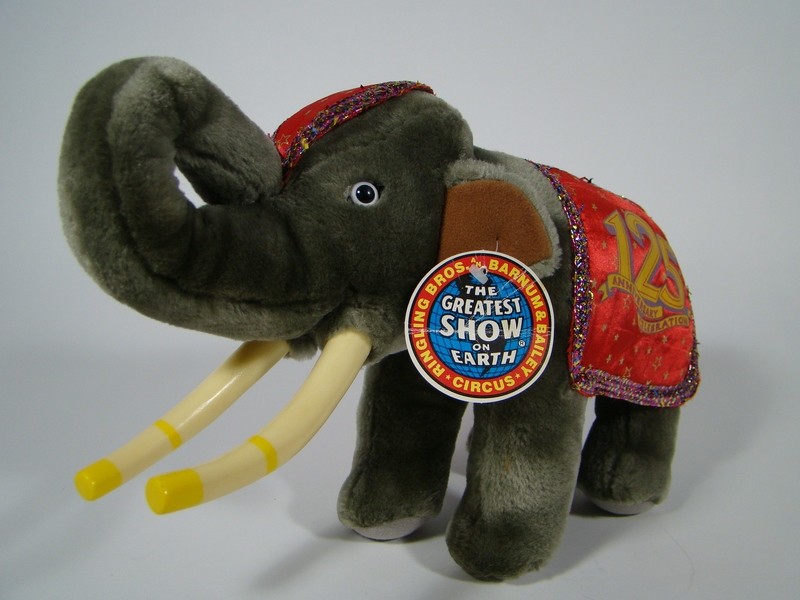 MRCHQ Collectible Ringling Bros. Barnum &amp; Bailey 125th Anniversary Plush Elephant
