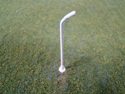 MRCHQ Custom N Scale Quite White Coollight Lamppost