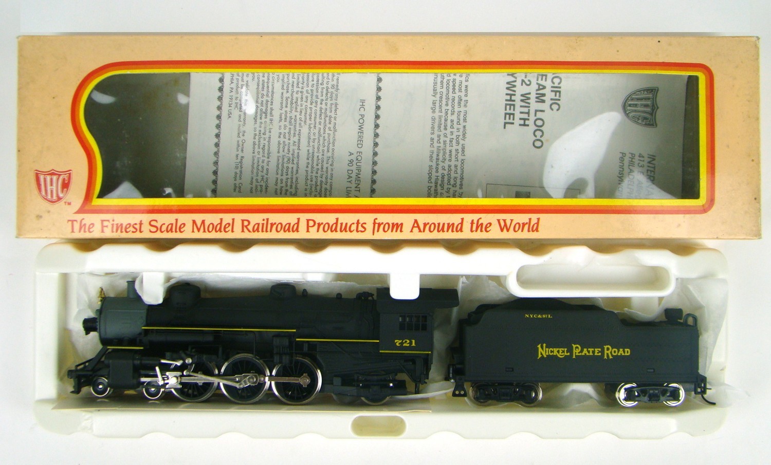 IHC M9919 NYC&amp;STL &quot;Nickel Plate&quot; 4-6-2 Pacific Locomotive #721 HO Scale
