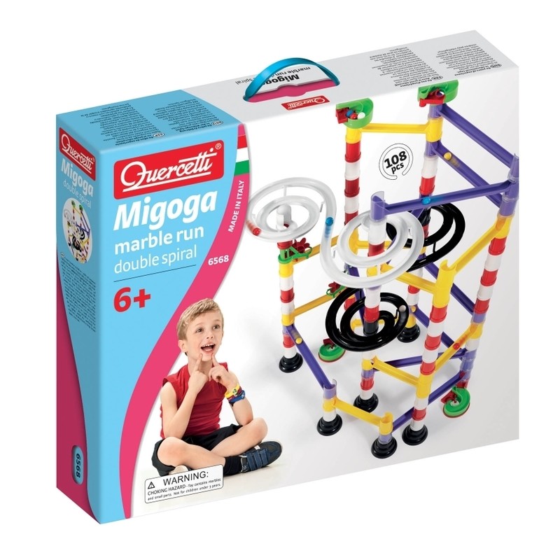 Quercetti QA6568 Migoga Double Spiral Marble Run