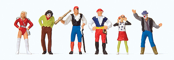 Preiser 24643 Parade, Carnival and Circus Folk In Costume