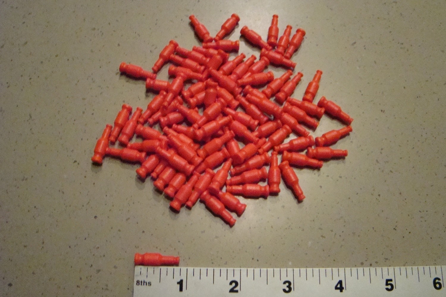 K&#39;NEX 7/8&quot; Std-Micro Conversion Orange Rod 40 Pack