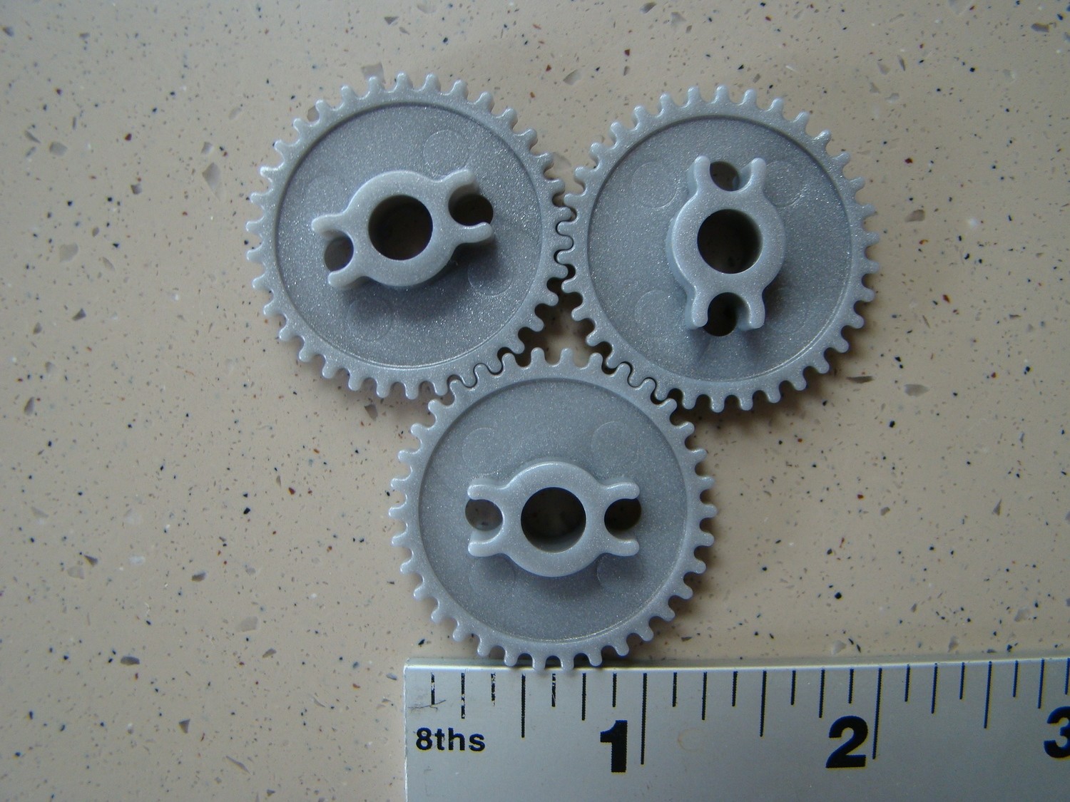 K&#39;NEX Medium Gray Gear 3 Pack