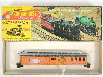 Roundhouse 5043 Ringling Bros. Clyde Beatty 50&#39; Pullman Advertising Coach Kit