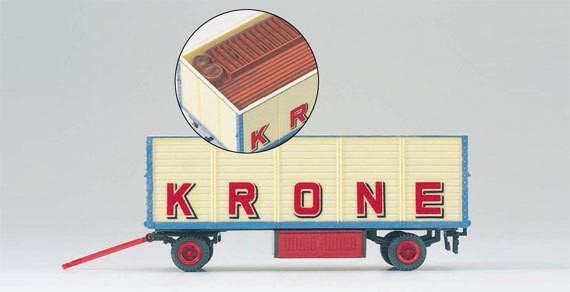 Preiser 21021 Circus Krone Open Top Equipment Wagon