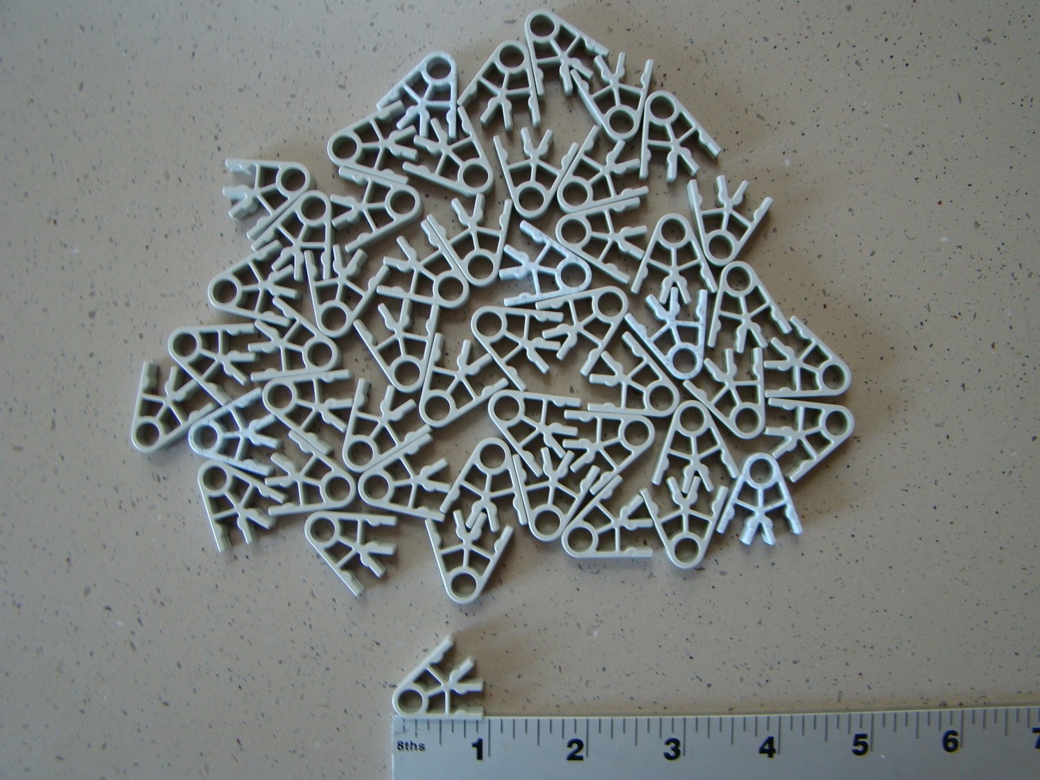 K&#39;NEX 2 Position Gray Connector 50 Pack