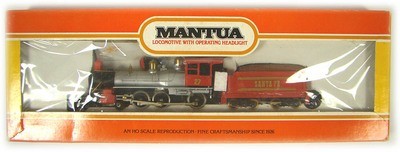 FACTORY SEALED Mantua 309-09 Rogers Santa Fe 4-6-0 Ten Wheeler Locomotive HO Scale