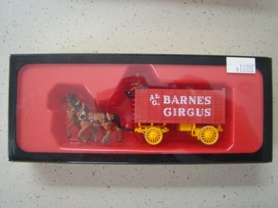 Preiser 22150 Vintage Circus Equipment Wagon w/Horses and Driver