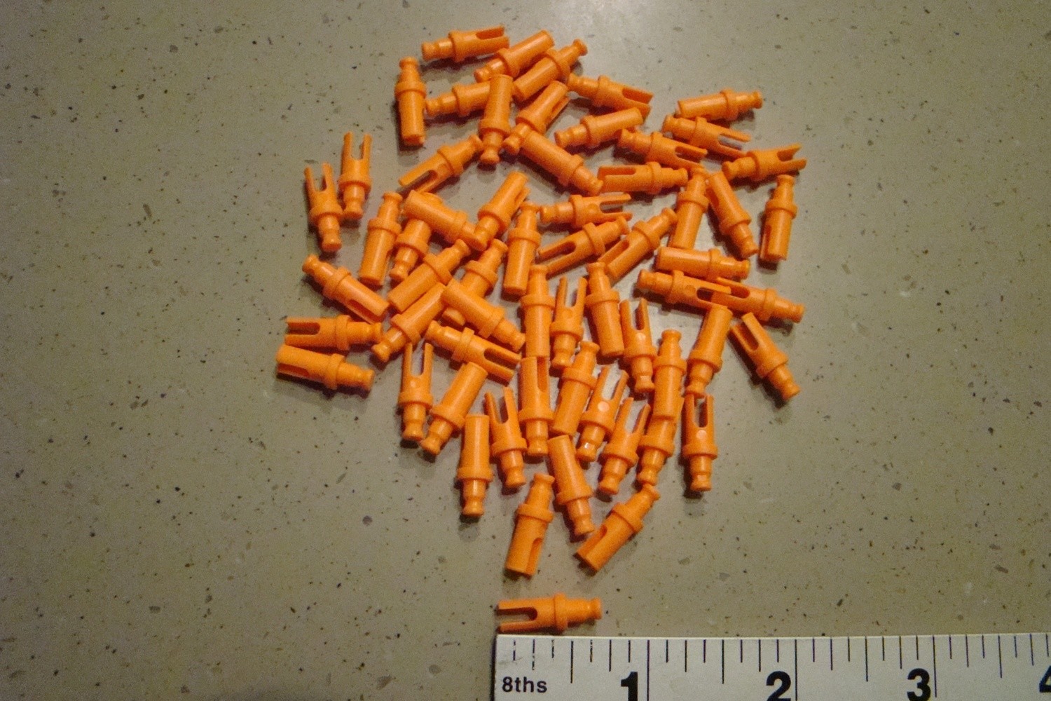 K&#39;NEX 5/8&quot; Micro Orange Push Rod 30 Pack