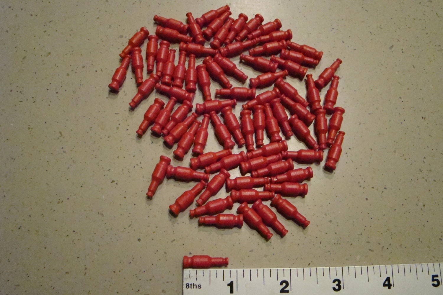 K&#39;NEX 7/8&quot; Std-Micro Conversion Red Rod 79 Pack