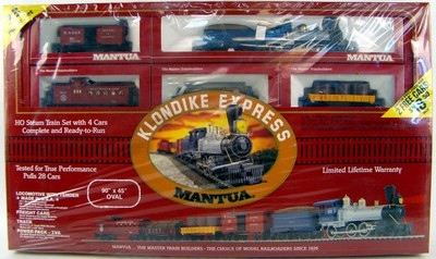 Mantua 91158 Klondike Express 1860s Boxed Freight Train Set Factory Sealed