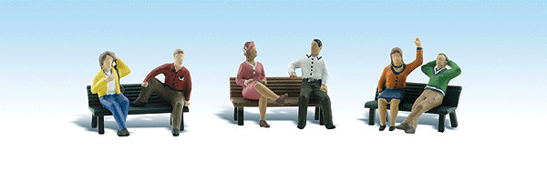Woodland Scenics A1924 People on Benches