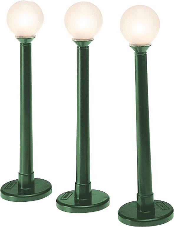 Lionel 6-37173 Globe Style Street Lamp 3-Pack O Scale