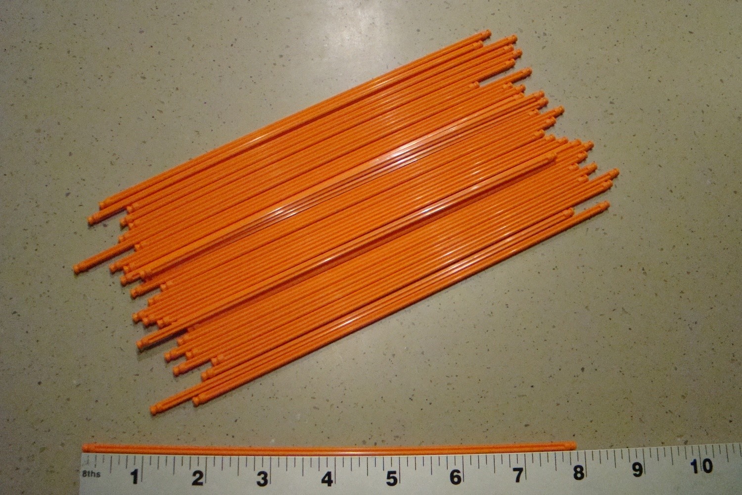 K&#39;NEX 7 7/8&quot; Micro Orange Rod 60 Pack