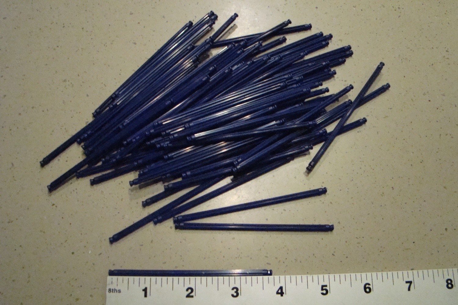 K&#39;NEX 3 3/4&quot; Micro Purple Rod 65 Pack