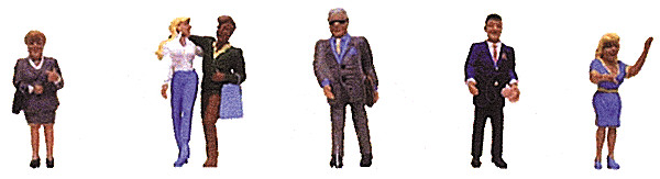 Model Power 6178 O Scale Walking People Figure Set