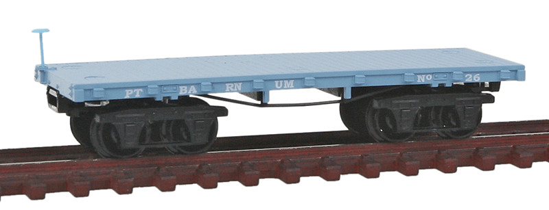 Micro-Trains 15300042 N Scale Vintage P.T. Barnum 26&#39; Flat Car #26