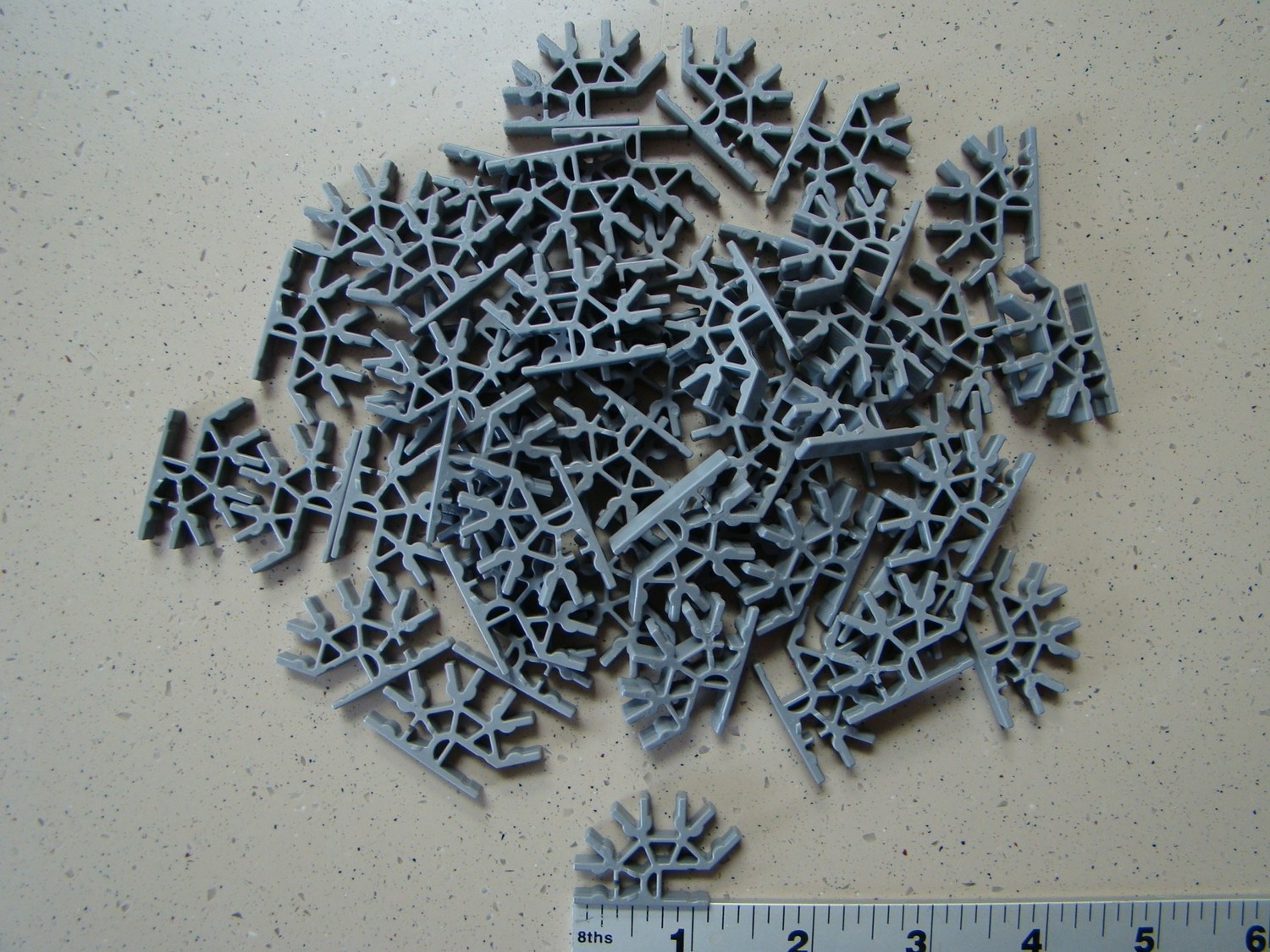 K&#39;NEX 4 Position Gray Connector 50 Pack