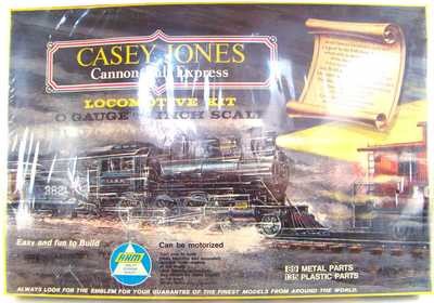 FACTORY SEALED AHM 7201 Casey Jones 4-6-0 "Cannonball Express" Locomotive Kit O Scale