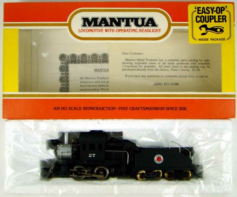 Mantua 335-33 Lehigh &amp; Hudson H 0-4-0 "Goat" Camelback Switcher HO Scale
