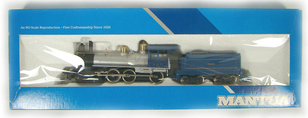 Mantua 308-25 Rogers B&amp;O 4-6-0 Ten Wheeler "Dixie Bell" Locomotive HO Scale