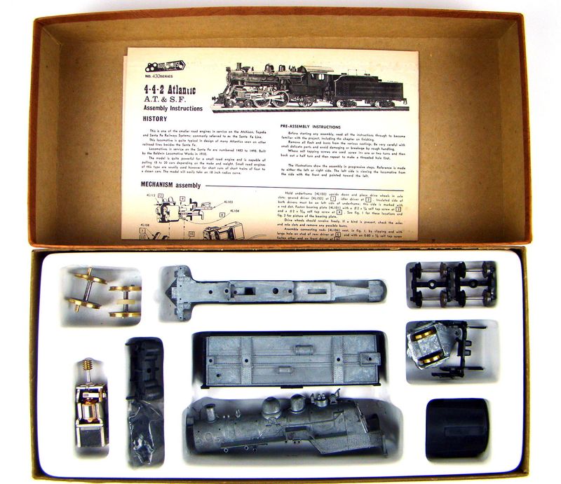 Roundhouse 4L1 430 Series AT&amp;SF 4-4-2 Atlantic Kit HO Scale