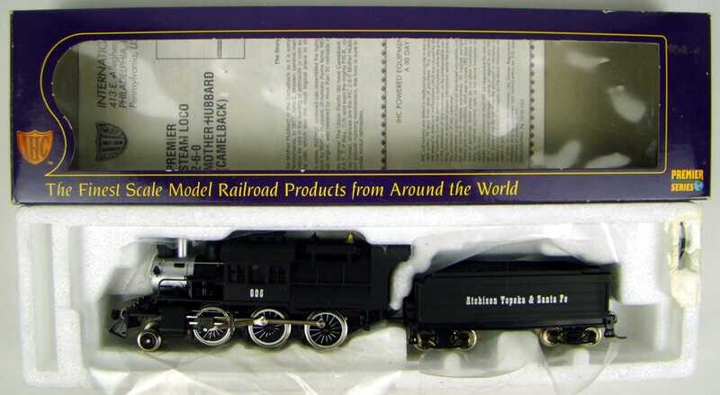 IHC Premier IHC23152 AT&amp;SF 2-6-0 Camelback Locomotive #605 HO Scale