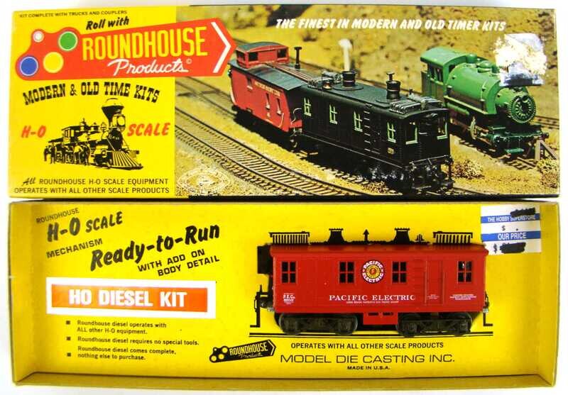 Roundhouse 302 Pacific Electric Box Cab Diesel Locomotive Kit w/Universal Drive Fix HO Scale