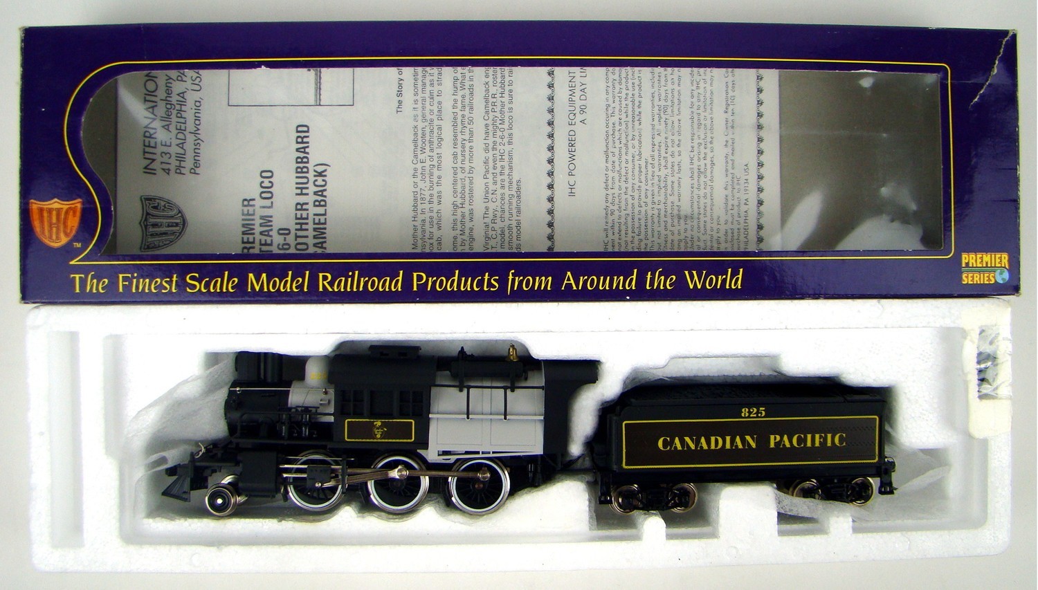 IHC Premier 23156 Canadian Pacific 2-6-0 Camelback Locomotive HO Scale