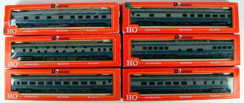Rivarossi "SUPERMODELLO" Six Coach B&amp;O Heavyweight Passenger Set