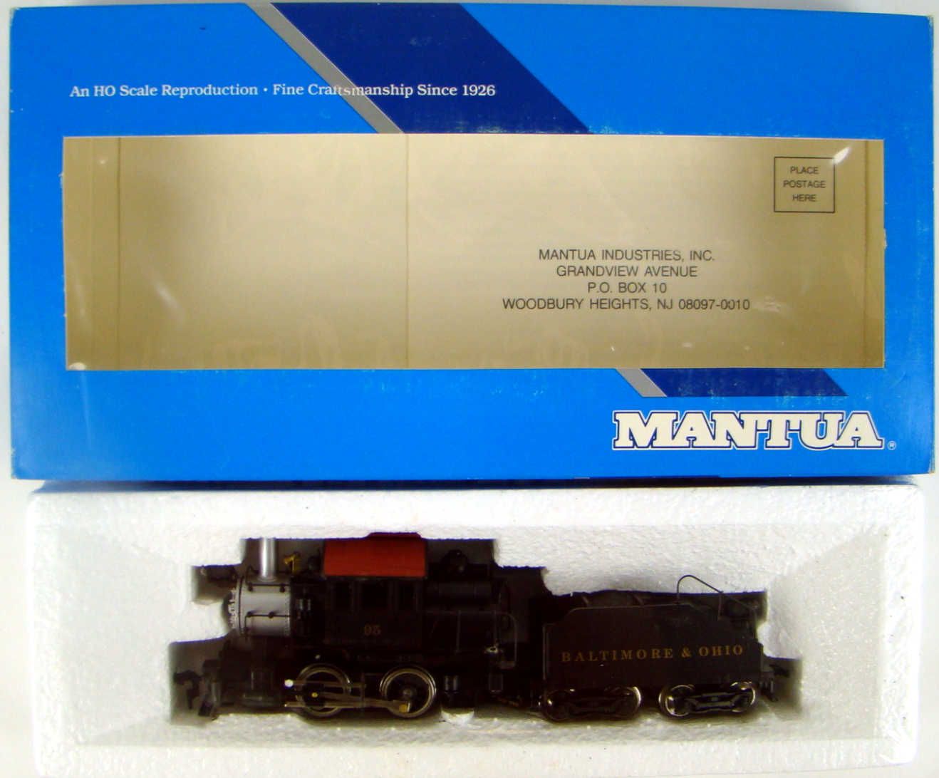 Mantua 335-025 B&amp;O 0-4-0 B7a Goat Camelback Switcher w/TCS WOWSound 101 DCC/Sound HO Scale